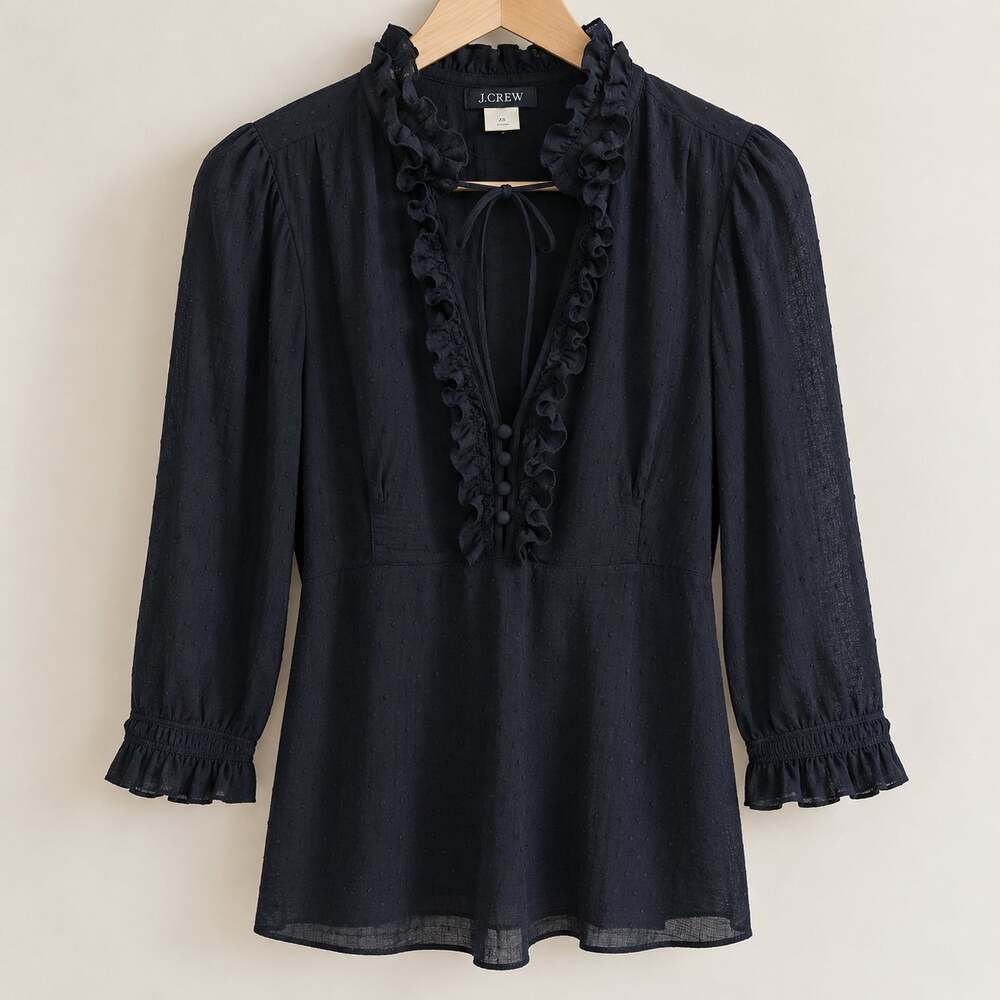 J Crew Blouse Womens Sz 6 Small Renaissance Whimsygoth Victorian Dark Romantic